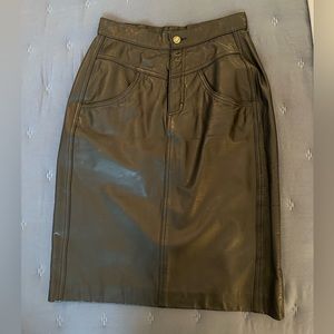 Liz Claiborne Leather Skirt